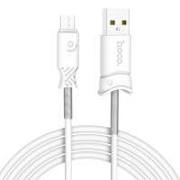 HOCO USB кабель micro X24 2.4A 1м (белый) 7022